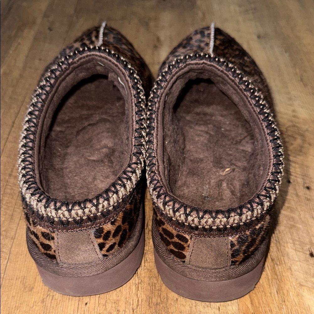 UGG Tazz Caspian "Leopard" Women's Slipper sz 8 - Picture 3 of 7